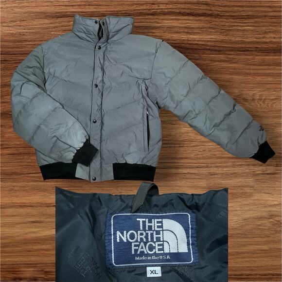 Vintage The North Face Jacket Mens XL Down Puffer Insulated 80s 90s USA Fade